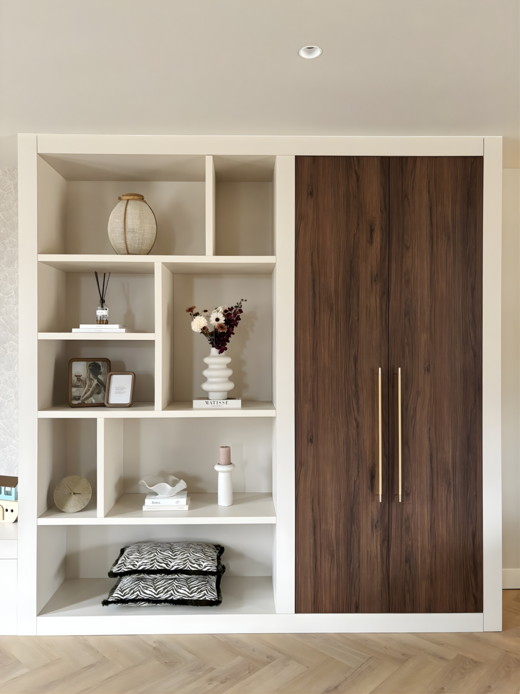 maatwerk Japandi kast nieuwbouw woning